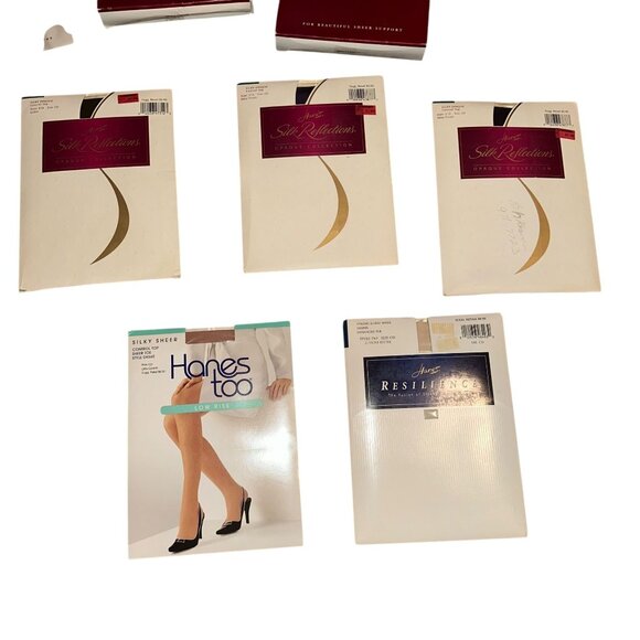 Hanes Other - New Vtg Hanes Silk Refelcetions Womens Pantyhose Size CD Resilience Too 5 Pairs